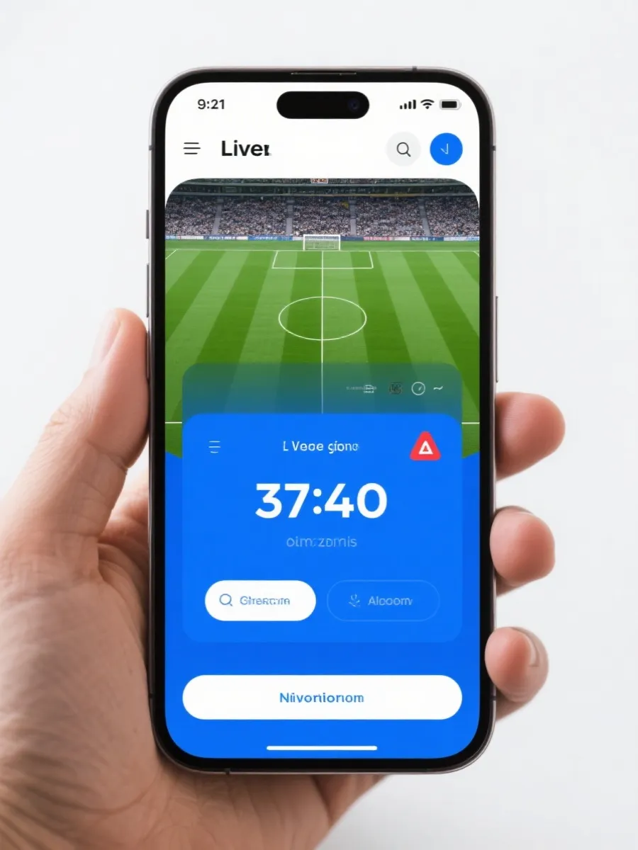 亚冠直播App界面示意